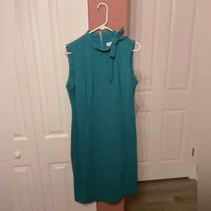 Calvin Klein Turquoise Bow Sheath Dress. Size 14. Brand new with Tags